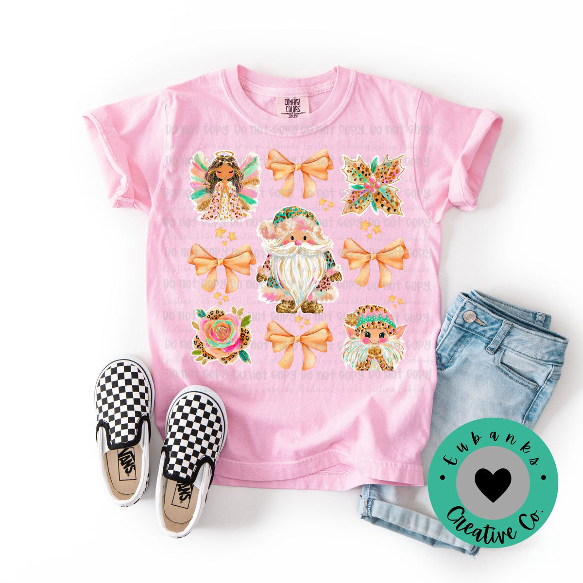 Coquette Christmas Elves PNG