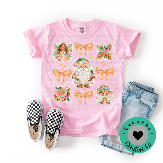 Coquette Christmas Elves PNG