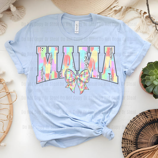 Pastel Brushstroke Mama PNG
