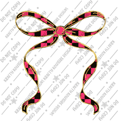 Hand drawn glitter bow png Commercial use allowed