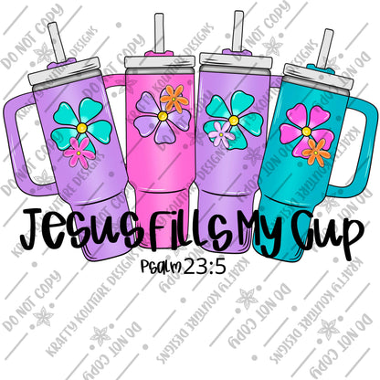 Jesus Fills My Cup PNG