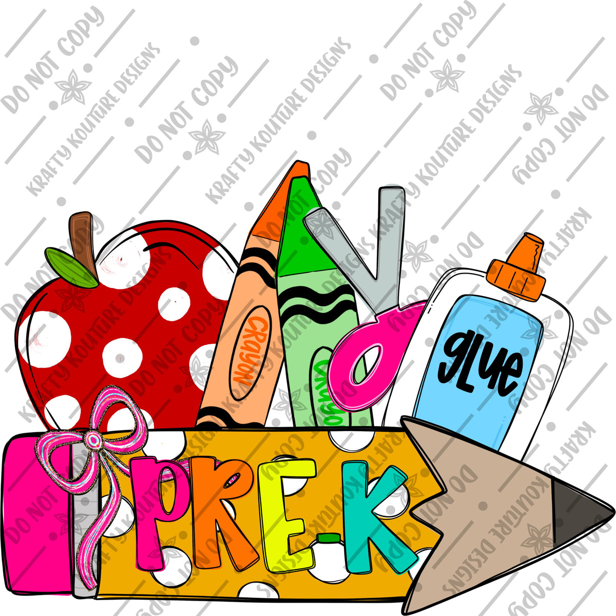 PreK Back to School name plate PNG