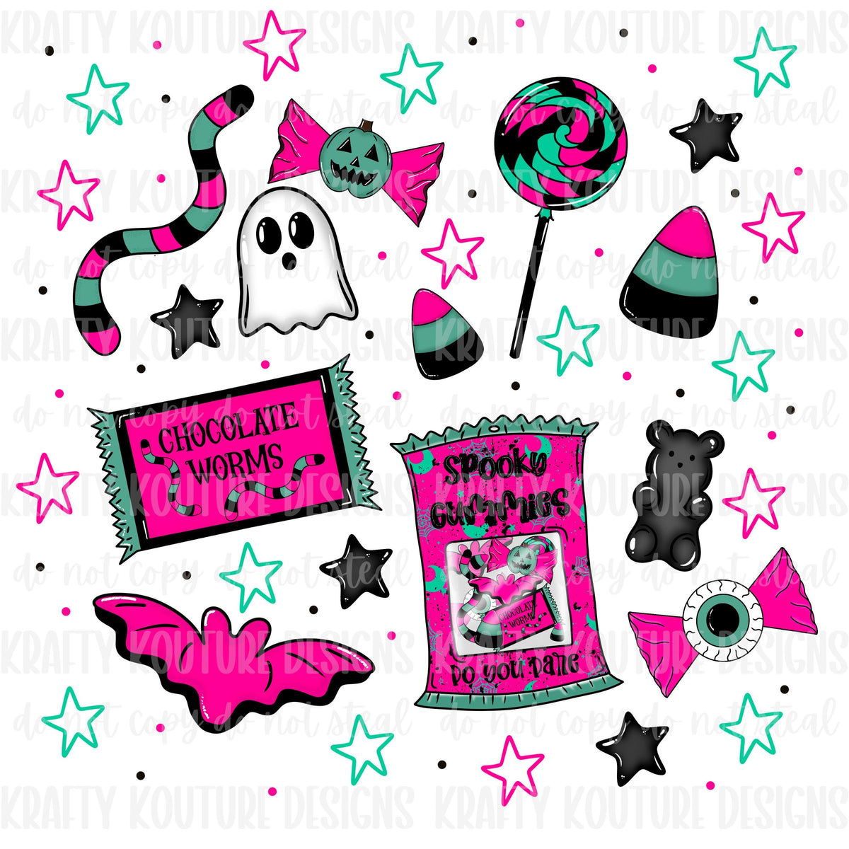 Gummy Candy Collage (Digital Download