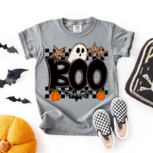 Ghosty Boo Halloween collage PNG