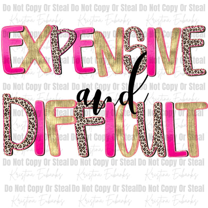 Expensive and Difficult Digital png
