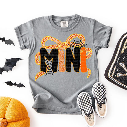 Halloween Mini Web Bow PNG