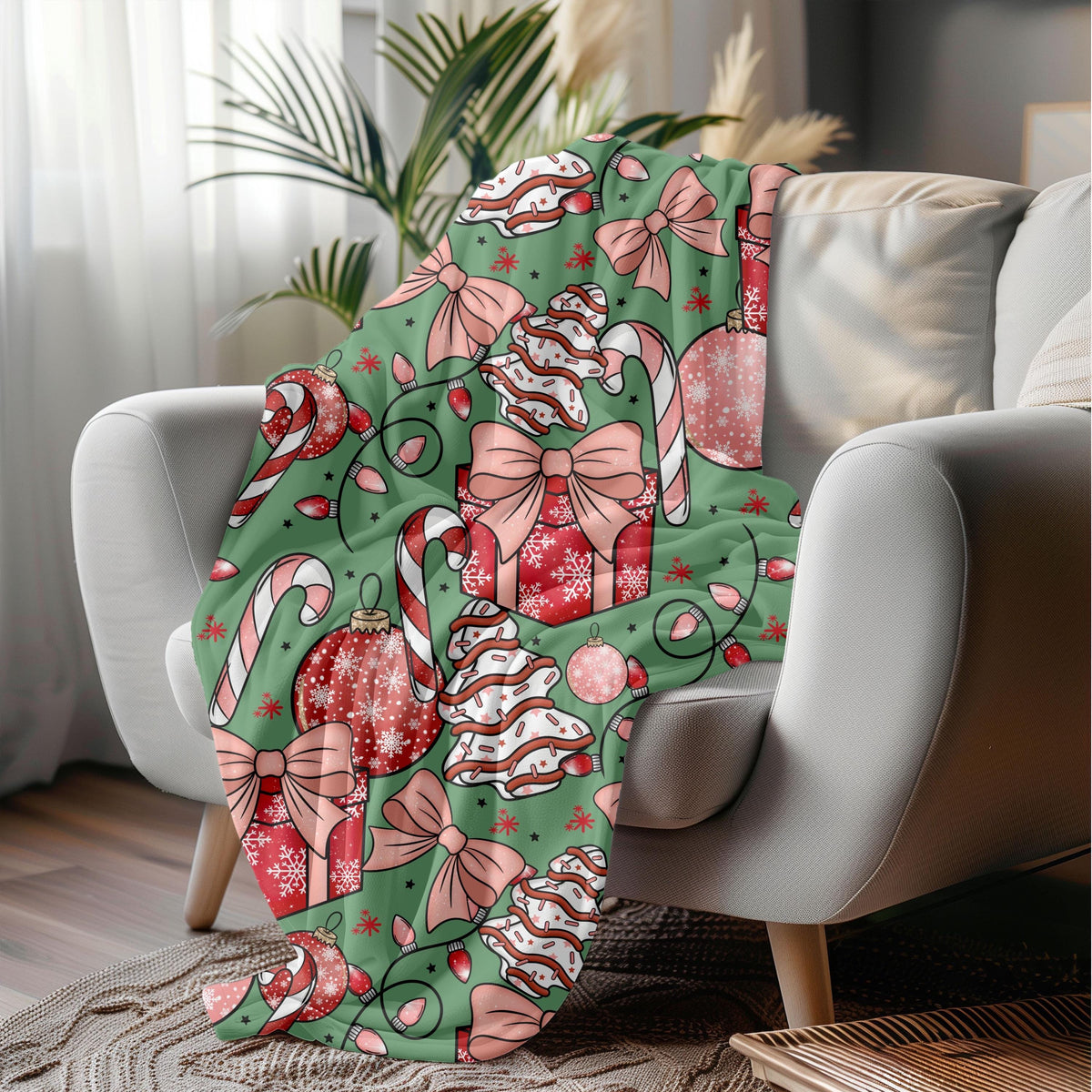 Christmas Candy Seamless Pattern File, Digital PNG, Full Commercial use