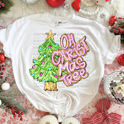 Oh Christmas Tree Hand Drawn (Digital Download)
